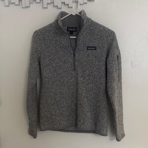 Patagonia Kids Zip-Up Sweater in Heather Gray